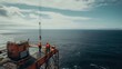 A view from the offshore oil rig