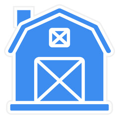 Poster - Vector Design Barn Icon Style