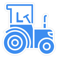 Poster - Vector Design Tractor Icon Style