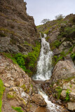 Fototapeta  - Light Spout waterfall, Carding Mill Valley: part of the National Trust's Shropshire Hills Area of Outstanding Natural Beauty, Shopshire, UK