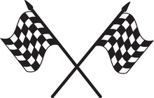 Crossed Checkered Racing Flag Eps NASCAR Car Race Finish Flag Eps Vector File Cut For Cricut And Silhouette	