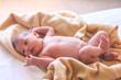 newborn lying unclothed