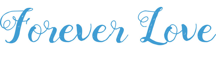 digital png illustration of forever love text on transparent background
