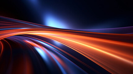 Wall Mural - light rays and stripes moving fast on dark background, abstract speed lines background