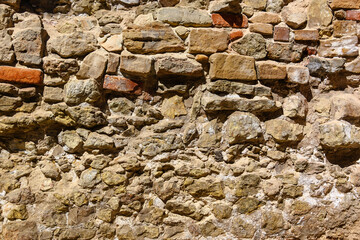 city ​​wall from old stone as a background 2