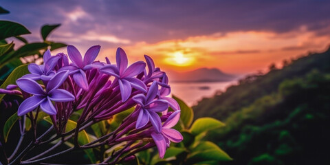 Canvas Print - Close up of Lilac Flower - Generative AI