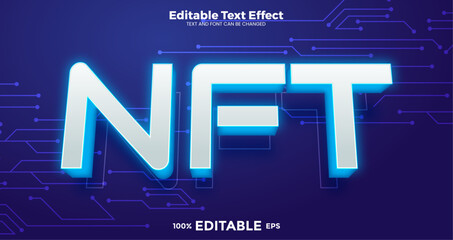 Wall Mural - NFT editable text effect in valentine trend style