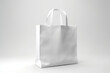 White shopping bag: blank canvas for discount season, gift wrapping
