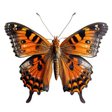 Comma Butterfly On Transparent Background, Png