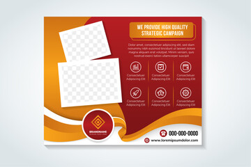 Wall Mural - we provide high quality strategic campaign flyer and invitation web banner template design. annual c