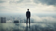 © AIproduction - Businessman Peering into the Void