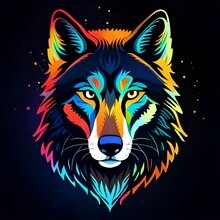 Wolf Head Illustration