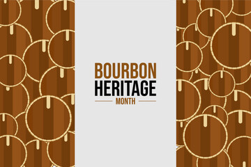 bourbon heritage month background template holiday concept