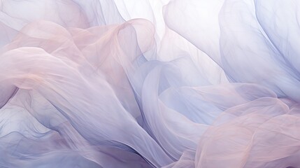 Poster -  an abstract photo of white and pink fabric with a white background.  generative ai