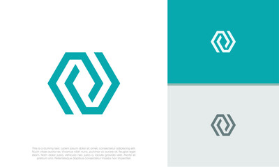 Wall Mural - Innovative high tech logo template. Technology Logo. Initials W logo design.