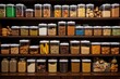 organized pantry with labeled containers