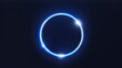 © Easy - Neon Circle with super glow and ornament around generated by AI
