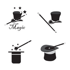 Wall Mural - magic icon logo vector design template
