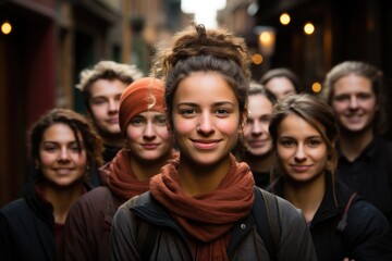 Poster - Young people advocating for social justice - stock photography