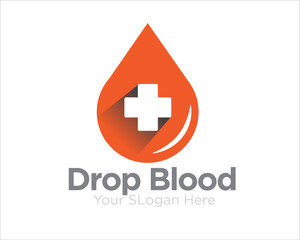 Wall Mural - drop blood health care logo designs foe medical service