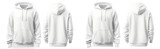 Fototapeta  - Blank white hoodie mock up. hoodie for design mock up isolated on white background