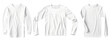 Blank white long sleeve t shirt mock up. long sleeve t shirt for design mock up . 