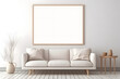 © MockupArt - Frame Mockup - Neutral and Stylish Interior Setting, generative ai
