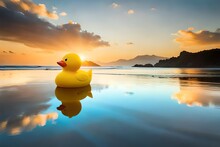 Rubber Duck In Water