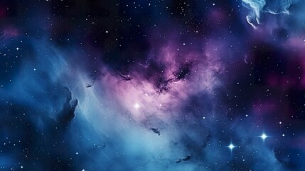 Wall Mural - subtle galaxy in purple and blue and black and white color. ai generative