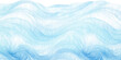 Water snow wavy abstract transparent background for copy space text. Blue frozen ocean flowing motion. Watercolor effect blizzard backdrop. Snowy holiday cartoon . Hand painted details.