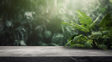 Jungle Podium Background Created With Generative Ai Technologies