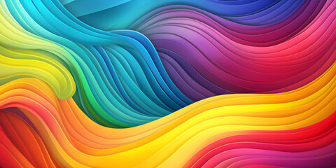 Wall Mural - Colorful abstract rainbow web background