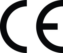 CE Mark Symbol . European Conformity Certification Mark . Vector
