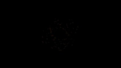 Cosmic space explosion, 2 shots at 2 different distances from the camera, 4k resolution with alpha channel for simple transparency and compositing