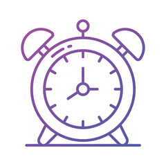 Canvas Print - Trendy icon of alarm clock in editable style, easy to use and download