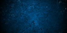 Abstract Seamless Blue Backrop Grunge Old Wall Concrete Texture Background. Blue Grunge Wall Concrete Texture, Seamless Blue Grunge Texture Vintage Background. Blue Wall Texture Dark Blue Backdrop.