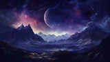 Fototapeta Kosmos - Galaxy nature aesthetic background