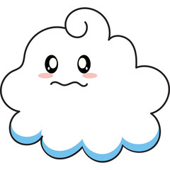 Sticker - Cute Cloud Character