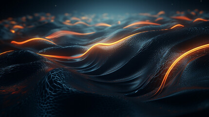 neurofiber futuristic abstract background made with generative AI