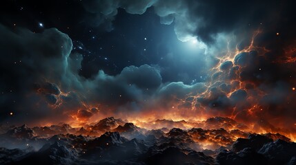 Wall Mural - colorful space galaxy cloud nebula. stary night cosmos. universe science astronomy. supernova backgr