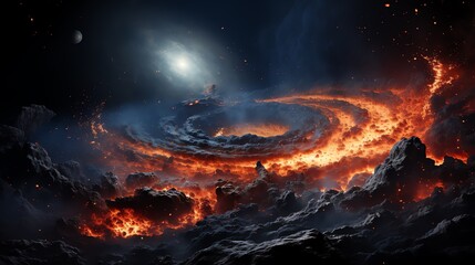 Wall Mural - colorful space galaxy cloud nebula. stary night cosmos. universe science astronomy. supernova backgr