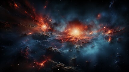 Wall Mural - colorful space galaxy cloud nebula. stary night cosmos. universe science astronomy. supernova backgr