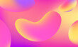 Fluid color trendy background. creative shapes composition for banner, Pink banner