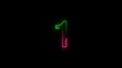© Creative expert - abstract neon countdown number illustration background