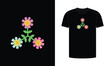 © Creative.Stock - Doodles, typography t shirt design, colorful, flower, motivational, inspirational quotes t-shirt design, black, white t-shirt design