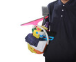 © vinzstudio - cleaner with the cleaning equipments