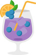 © Jeloart - Simple Fresh Grape Cocktail Illustration