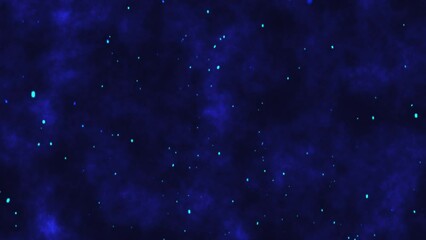 Wall Mural - Particle background animation, Futuristic mysterious flowing digital particles wave de-focus virtual reality abstract cyber space environment background.	