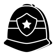 Wall Mural - Trendy vector design of police cap