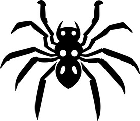 Sticker - spider on a white background